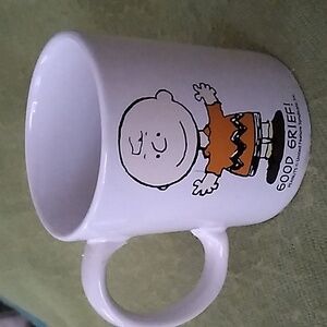 Vintage Charlie Brown Peanuts Good Grief Coffee Mug